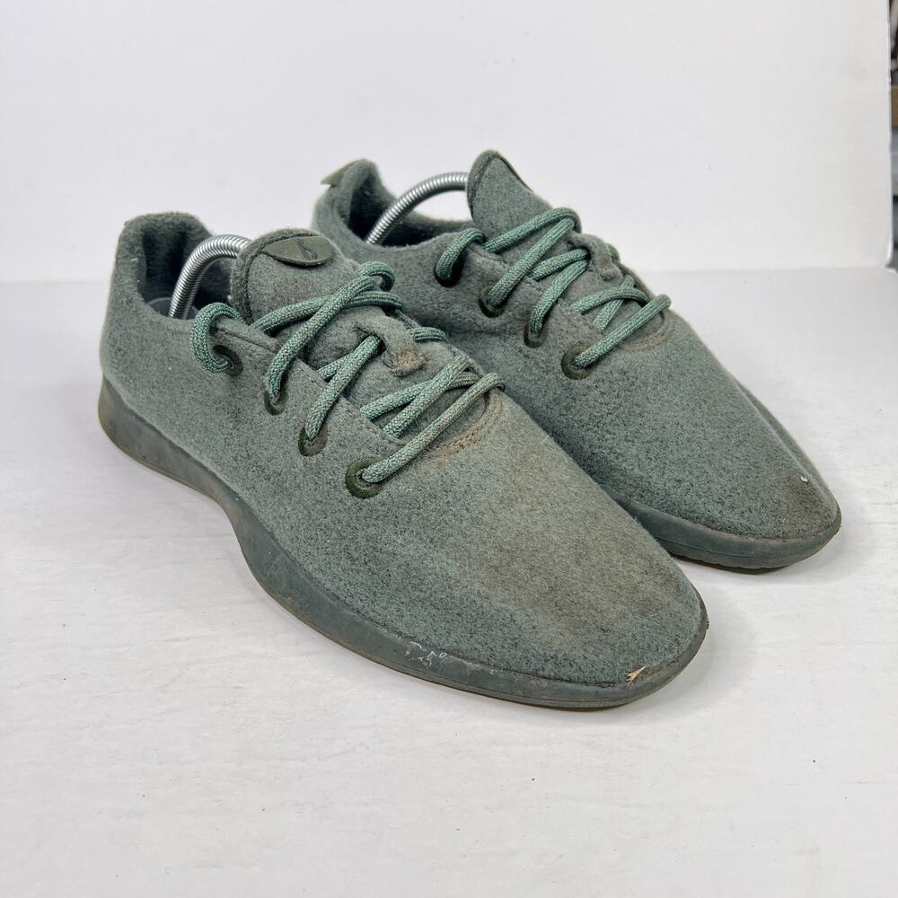 Allbirds WR Wool Runner Sneaker Running Shoes FLAW Hunter Green Mens 10